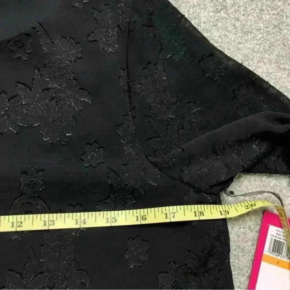 NEW Vince Camuto Blouse Black - Picture 4 of 9